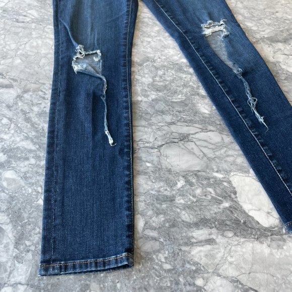 AG The Legging Ankle Super Skinny Ripped Jeans Size 27 - Picture 3 of 8